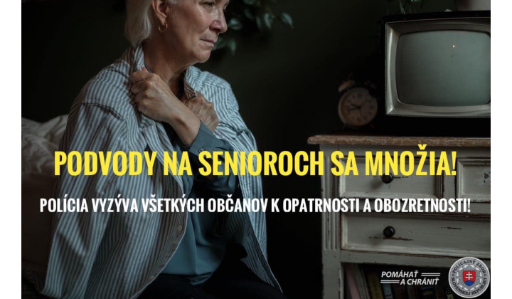 Fotka pre článok ‼️POZOR NA MNOŽIACE SA PODVODY NA SENIOROCH ‼️